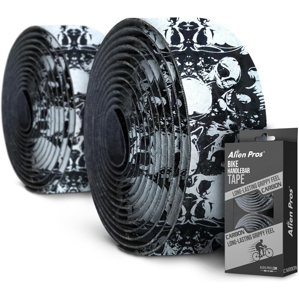 Bike Handlebar Tape PU Set of 2 Black Red White Pink Blue - Enhance Your Bike